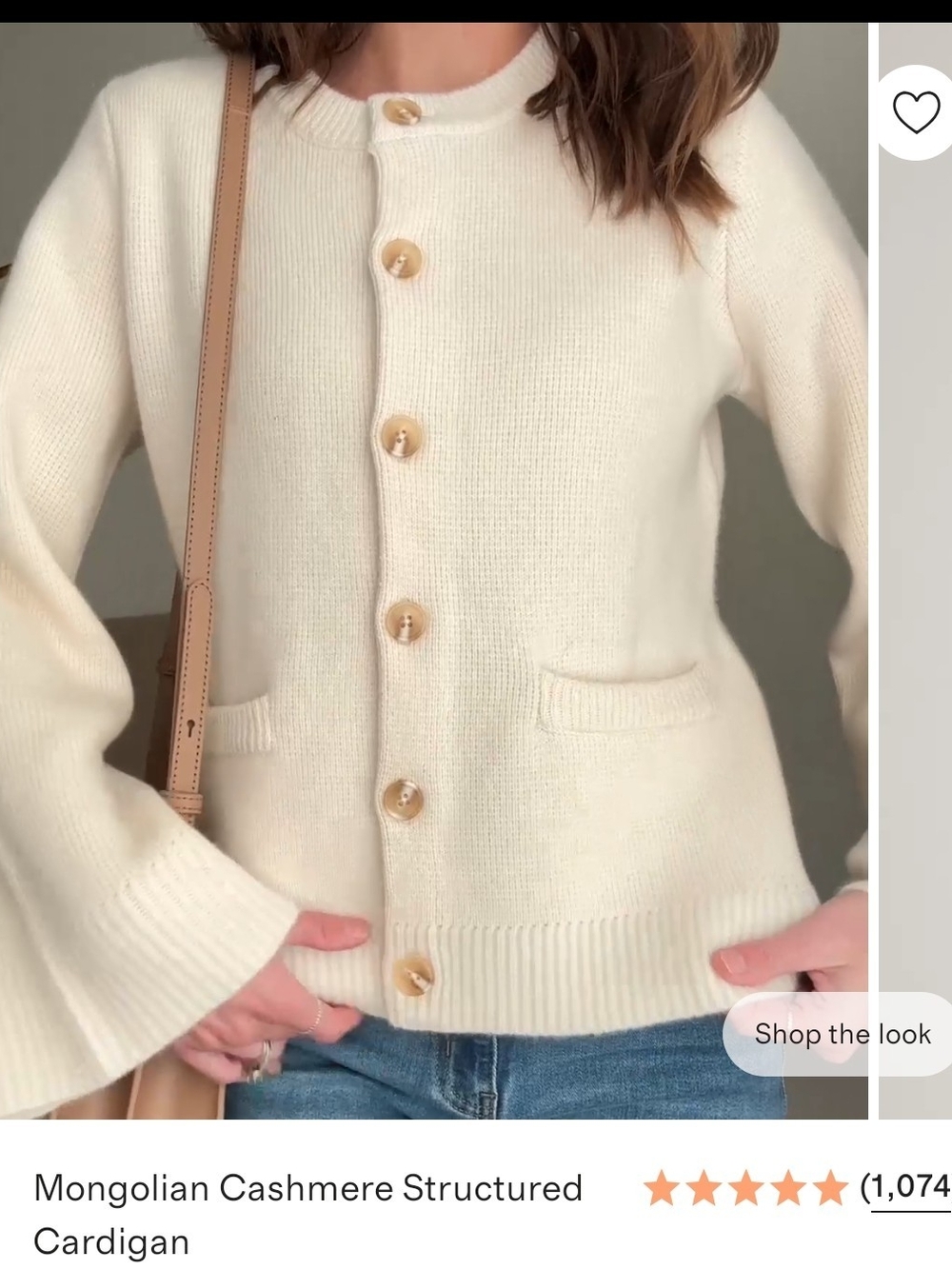 Quince Structured Cardigan In Ivory NWT 🎉 - Picture 2 of 5